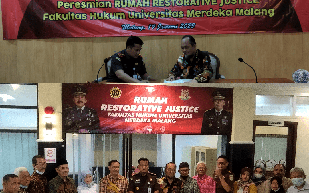 Peresmian RUMAH RESTORATIVE OF JUSTICE Fakultas Hukum Universitas Merdeka Malang