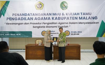 Fakultas Hukum UNMER Malang Selenggarakan Penandatanganan MoU dan Kuliah Tamu Bersama Pengadilan Agama Kabupaten Malang